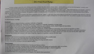 FRESH Food Connection Pledge